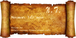 Neuman Tímea névjegykártya